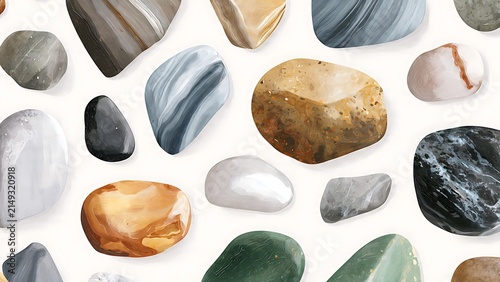 HD Vector Stone Pattern Wallpaper for Desktop and Mobile
