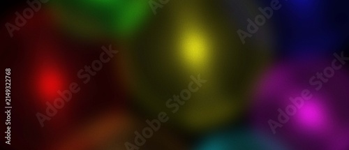 Foto Abstract background featuring soft glowing colourful light orbs and bokeh circle