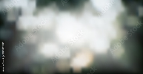 Quadro su tela Abstract blurred background with soft light bokeh effect, dark and moody atmosph