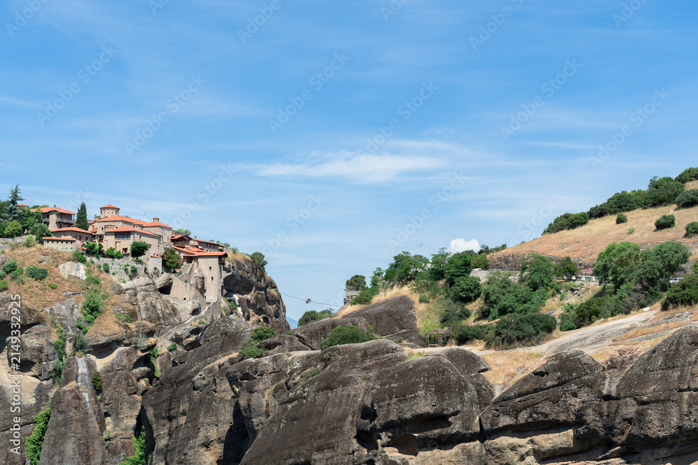 Fototapeta premium Ancient Monastery on the Cliffs of Meteora, Greece