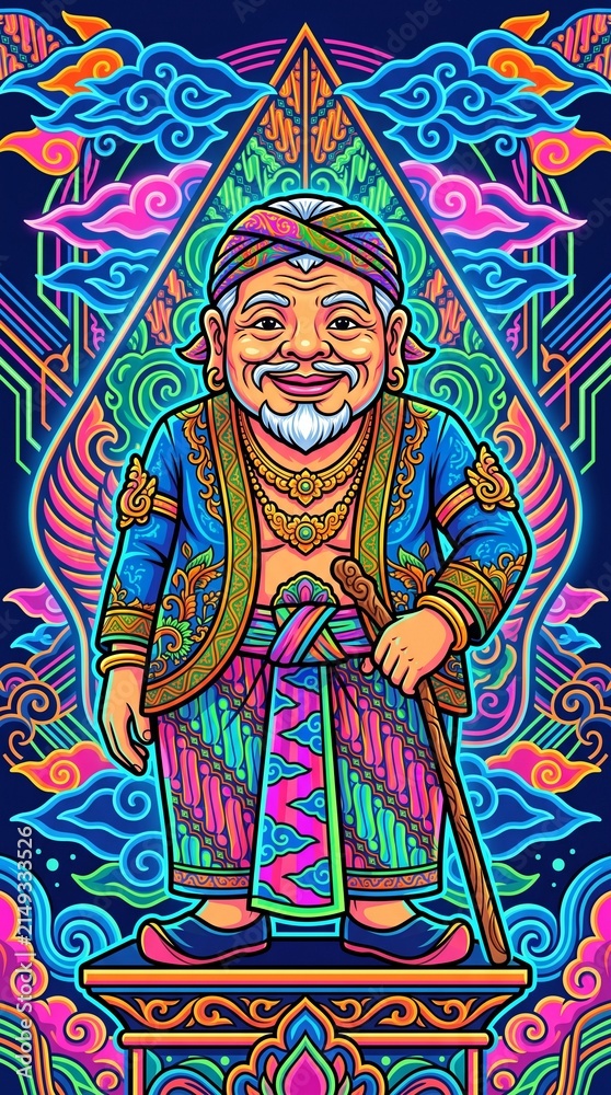 Fototapeta premium “Neon Ki Lurah Semar”
