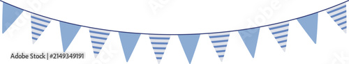 Colorful Party Banner Bunting Flags Vector Decoration