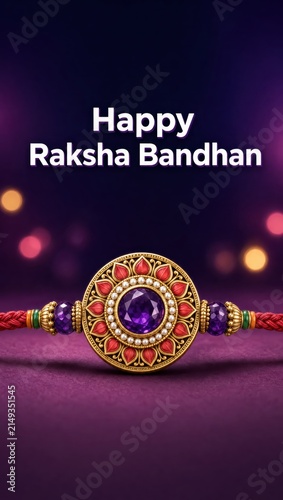 Happy Raksha Bandhan background.