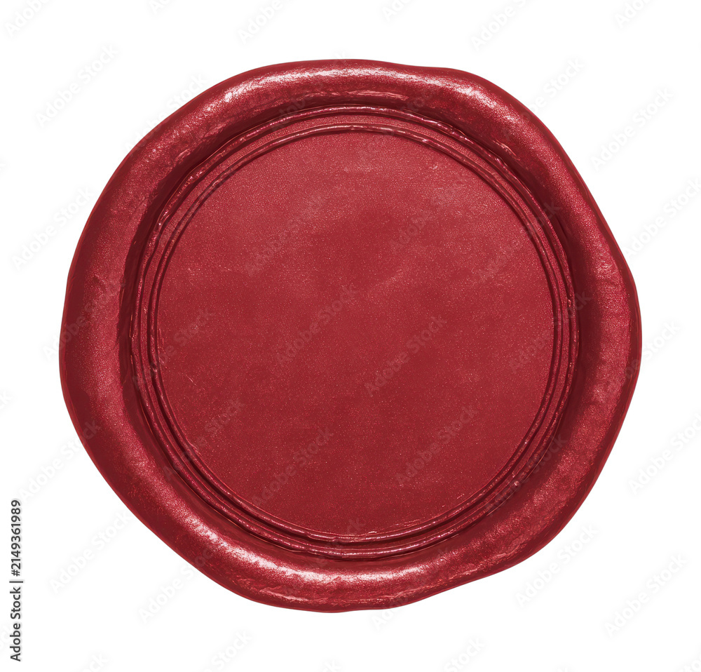 Naklejka premium PNG Red wax seal isolated.