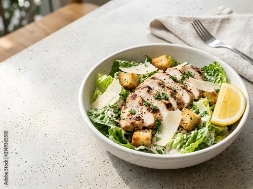 Plakat Caesar Salad in Ceramic Bowl