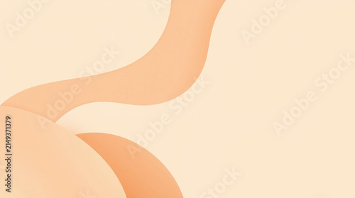 Minimalist Abstract Background with Soft Geometric Shapes and Pastel Color Palette