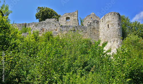 Ruine der Burg Hohenurach; Schwäbische Alb; Bad Urach; Baden Württemberg; Deutschland