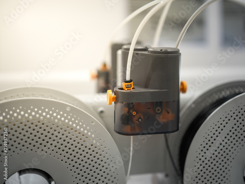 Bild auf Leinwand 3D printing equipment consumable components in industrial scenarios
