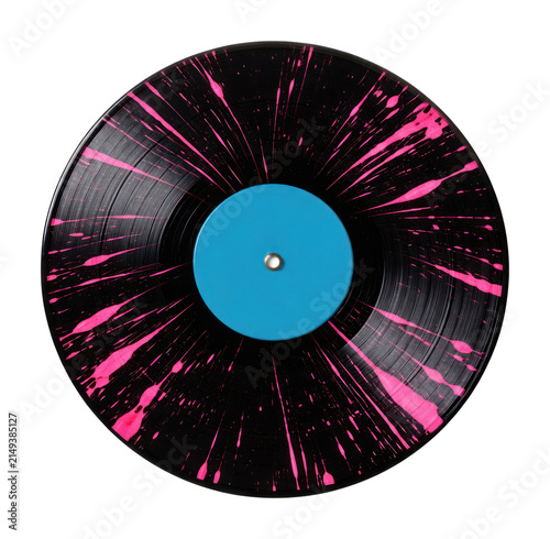 PNG Colorful vinyl record art