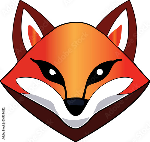 Red fox face