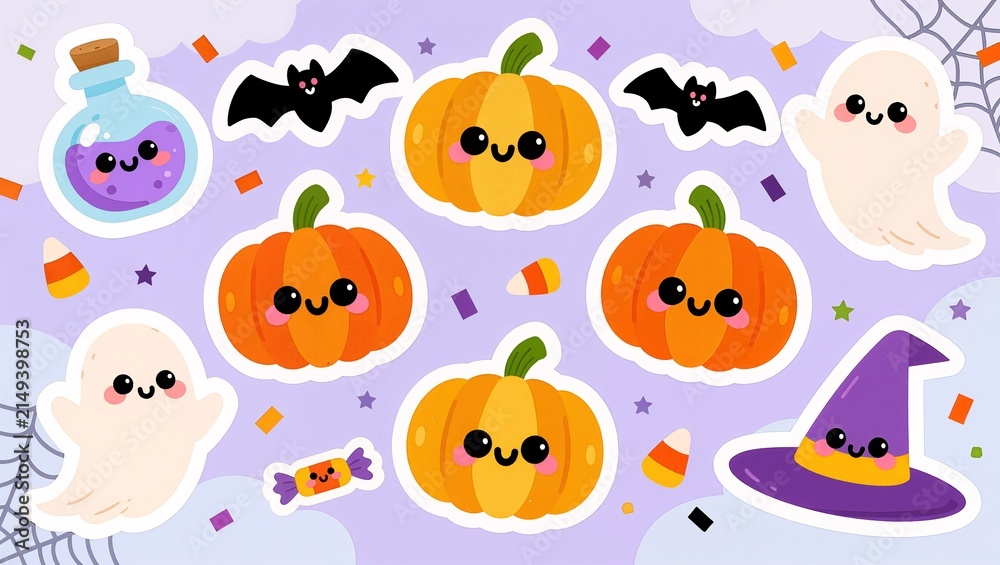 Fototapeta premium Halloween Elements Set