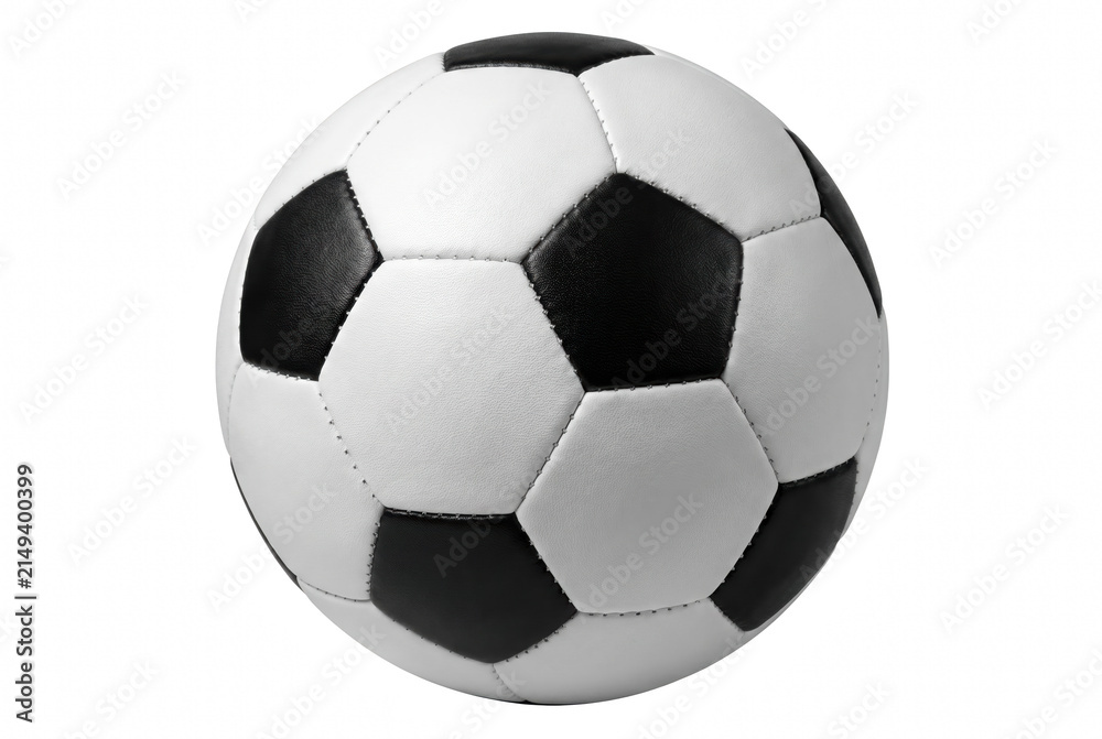 Fototapeta premium Professional Classic White and Dark Sport Soccer Ball