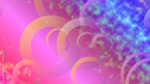 Canvastavla Colorful mcdonald's logo with vibrant abstract background