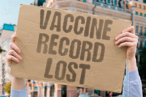 Принти на полотні "Vaccine Record Lost" The pet's medical history was misplaced during a clinic change