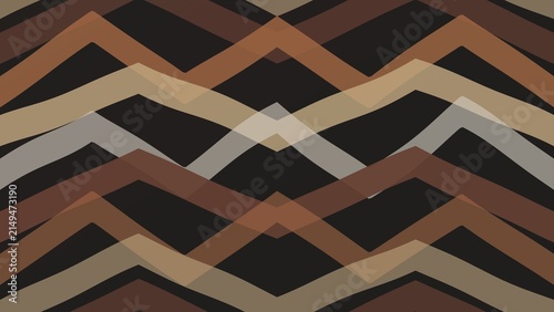 Abstract chevron pattern with earthy brown tones, geometric zigzag background design, warm neutral overlapping stripes for textile and decor