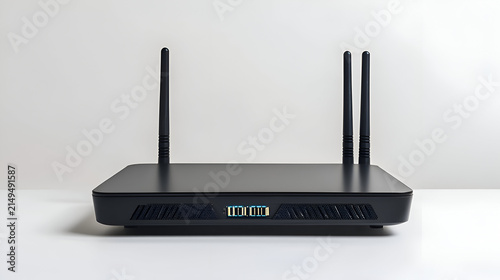 wireless router on white background