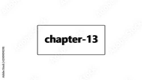 A simple rectangular label with the black text chapter-13 written in a clean sans-serif font on a plain white background, for document marking