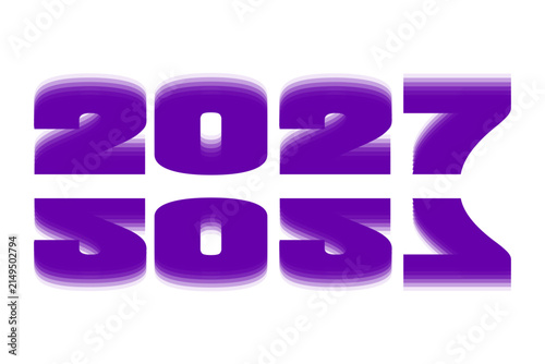 Abstract Purple Gradient Layered 2027