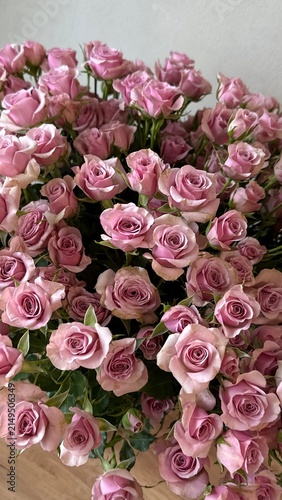 bouquet of pink roses
