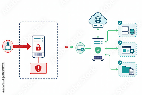 Securing Digital Infrastructure Comparing Insecure Network Access with Robust Zero Trust Architecture