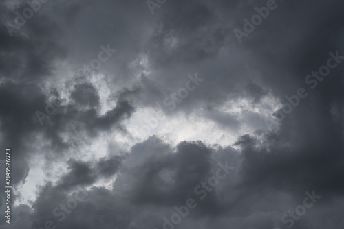 dark dramatic sky. stormy clouds. before the storm. stratus clouds.