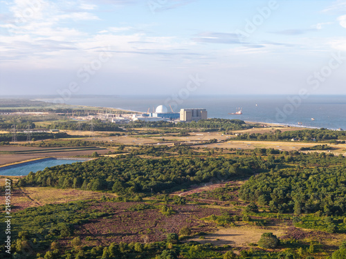 Sizewell Nuclear Power Station on the Sunny Suffolk Coast