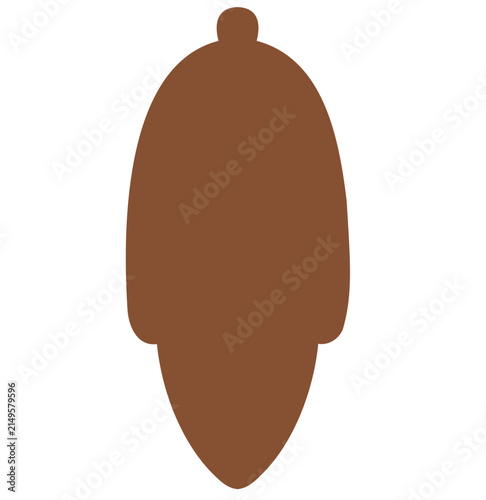 vector illustration of acorn shape