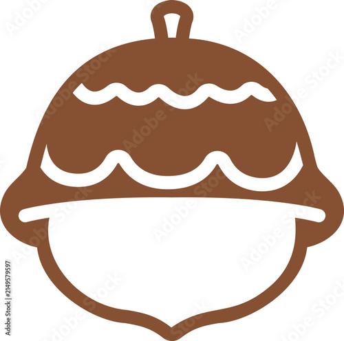 vector illustration of acorn