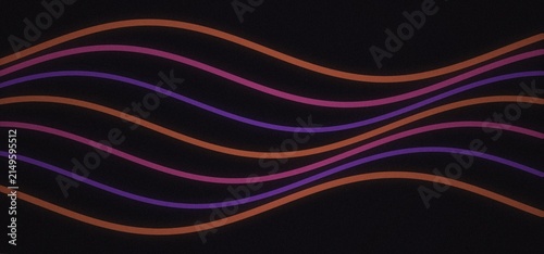 Foto Abstract background, featuring multiple flowing, wavy lines in, shades of orange