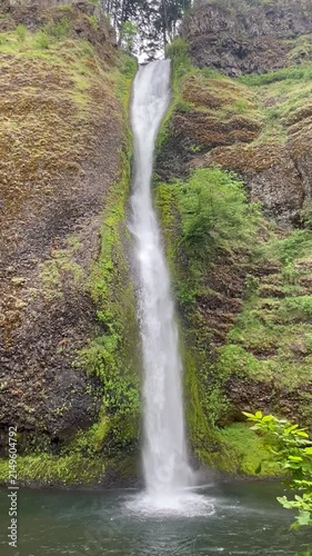 Horsetail Fall vertical - Columbia River Gorge, Oregon