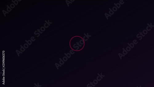 Minimalist abstract hud interface with animated circular loading and digital data overlay animation 4k