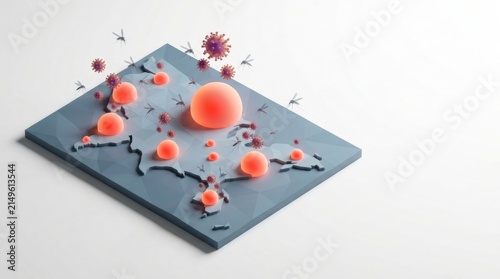 West Nile Virus Outbreak Visualization with Mosquito Vectors and Viral Infection Hotspots