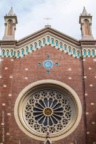 Fotografie Facade of aziz antuan church in the city of istanbul