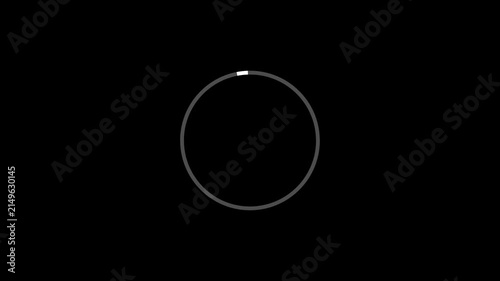 Line Circle loading animation and buffering icon animation looped isolated background