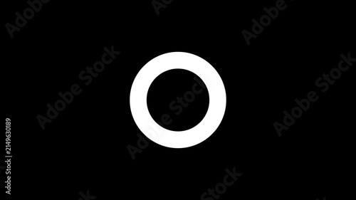 Bold Line Circle loading animation and buffering icon animation looped isolated background