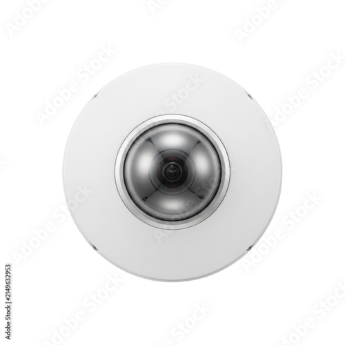 Obraz na plátne White dome security camera fish eye lens