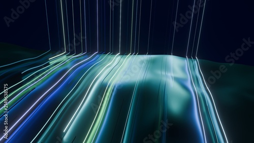 Abstract geometric pattern with overlapping shapes and gradients