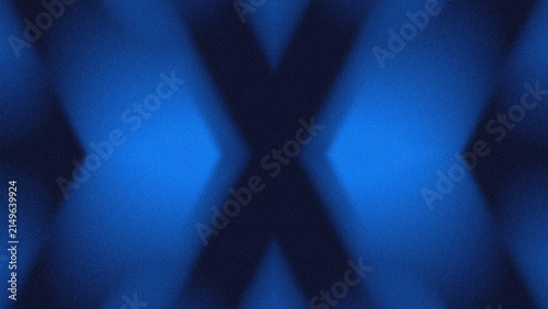Cuadro en lienzo Abstract blue neon futuristic symmetrical geometry background for technology ban