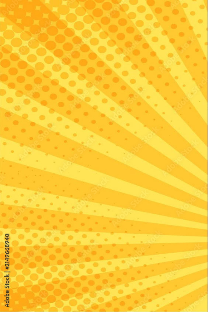 Obraz premium Yellow background with sun ray
