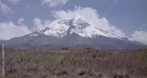 Landscape of El chimborazo, Ecuador, andes, andean mountains snow peak