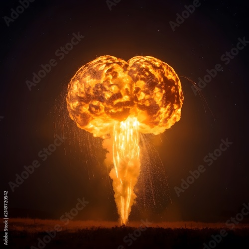 explosion in the dark