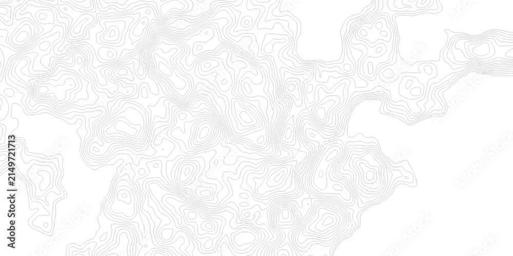 Fototapeta premium Minimal area topography spiral line white background. landscape black line wireframe location diagram world map texture design. 