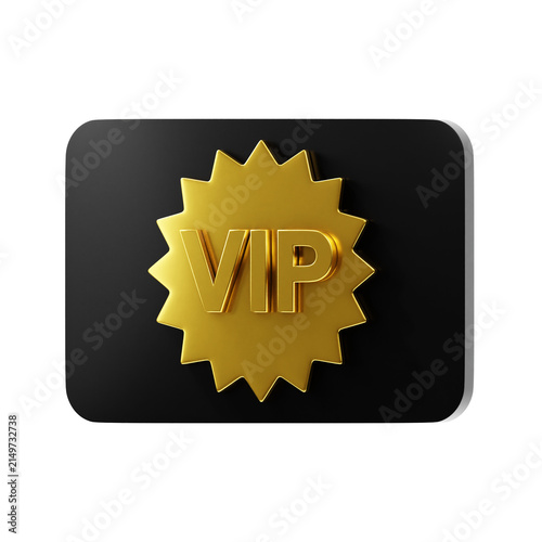 3d icon vip card