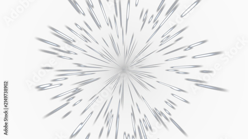 Фотография White Hyperspace Star Warp Overlay, Isolated on Transparent Background