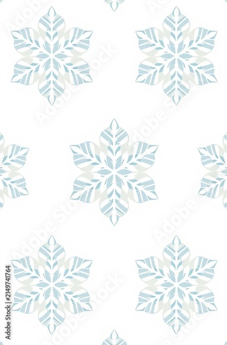 set of vector snowflakes