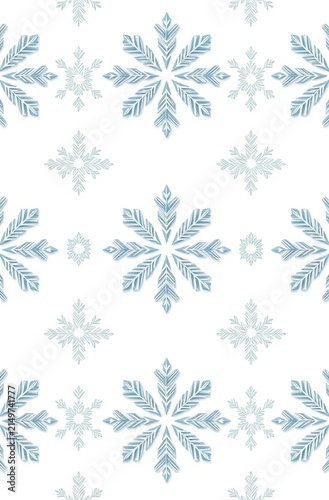 set of vector snowflakes