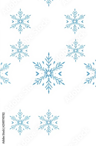 snowflakes on a white background