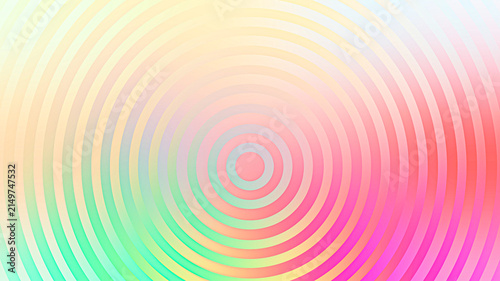 Canvastavla Colorful concentric circles abstract gradient background illustration