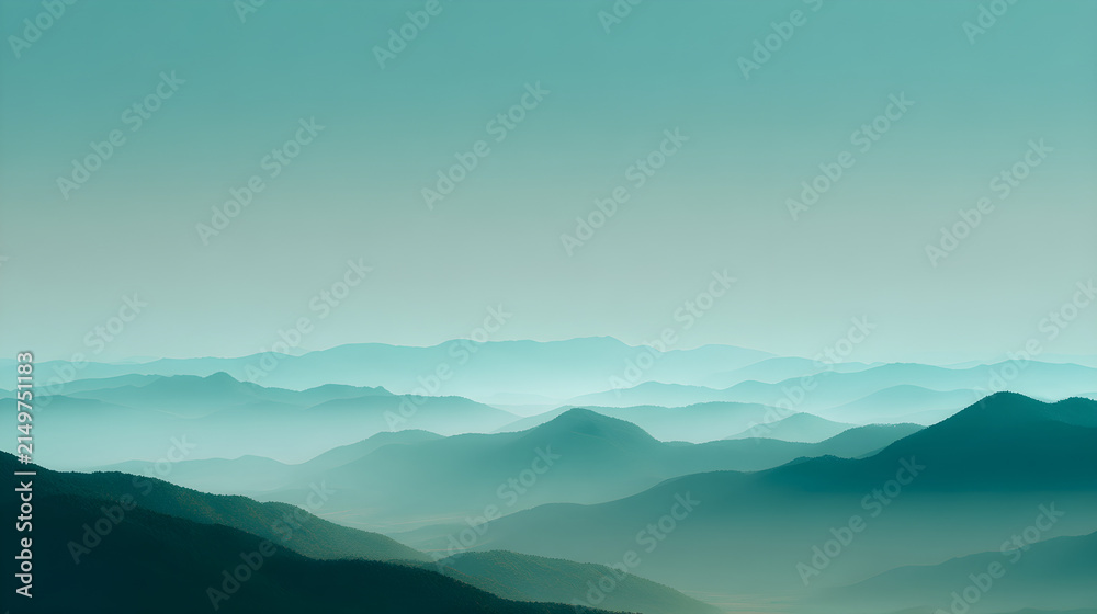 Fototapeta premium mountains in the fog