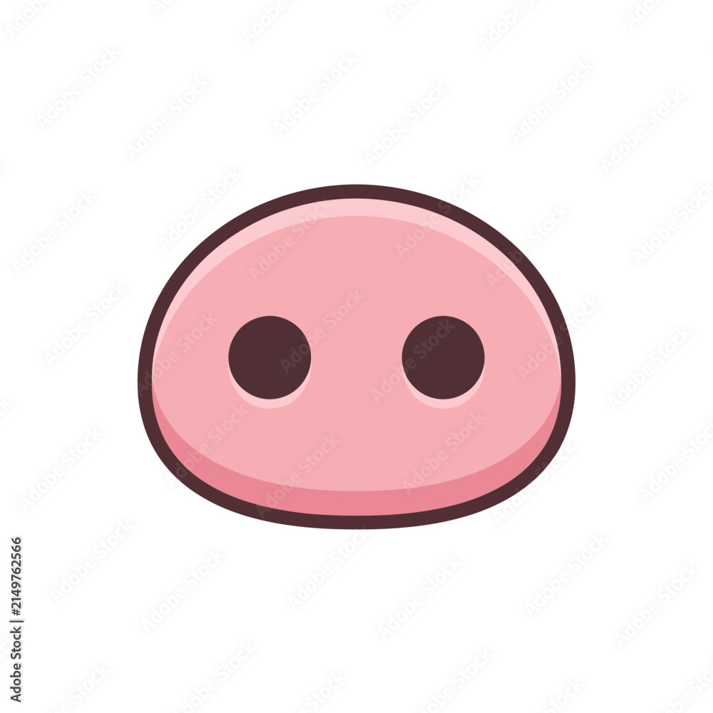 Photography Poster Cute Cartoon Pig Nose Illustration | Wall Art